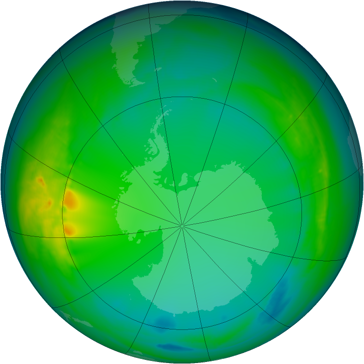 Ozone Map 2007-07-15